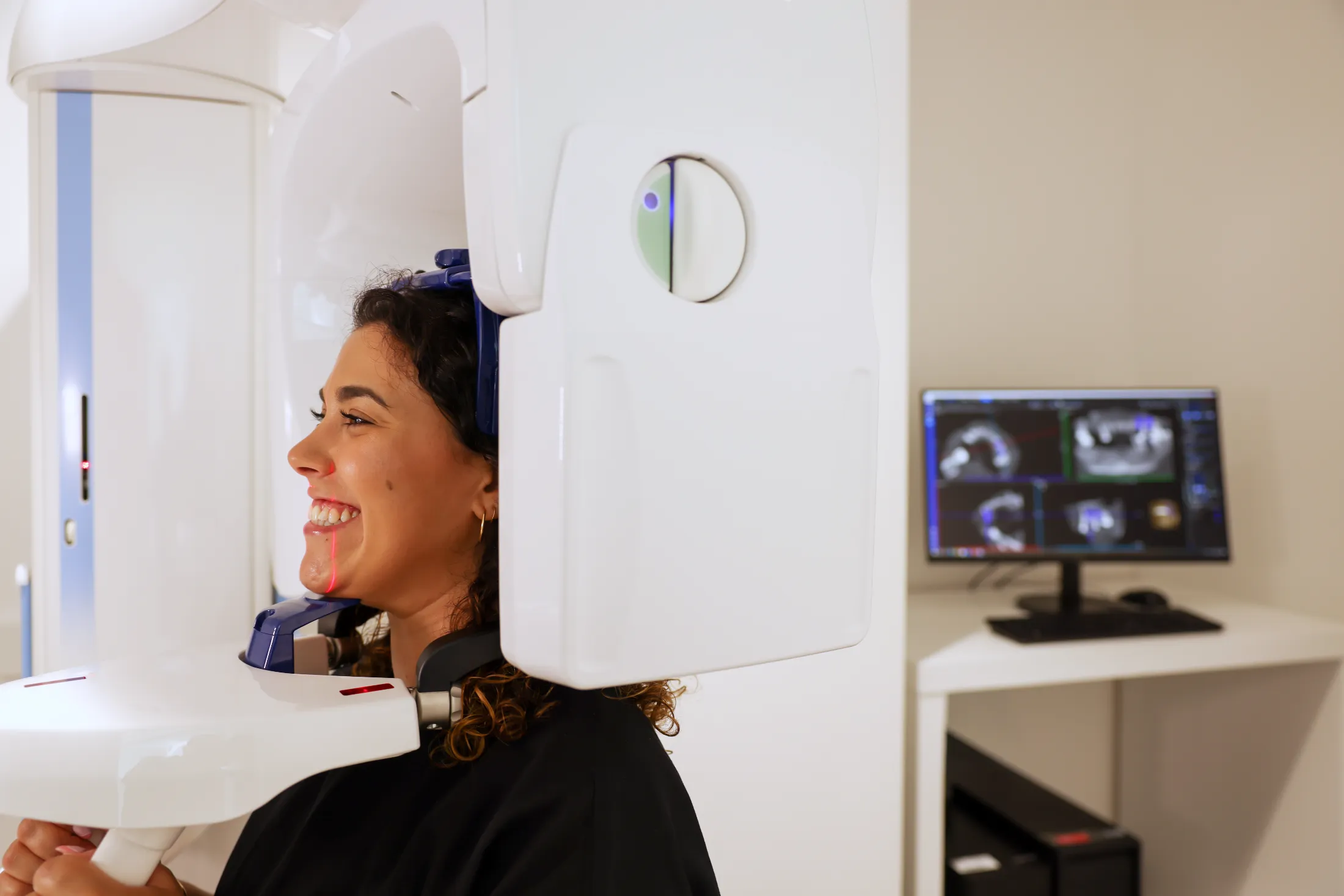 Exame de raio-x dentário na Clínica da alameda, na Guarda